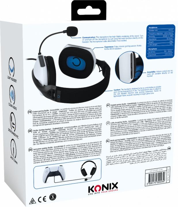 Image du produit Konix Casque de jeu Skylite (Filaire)