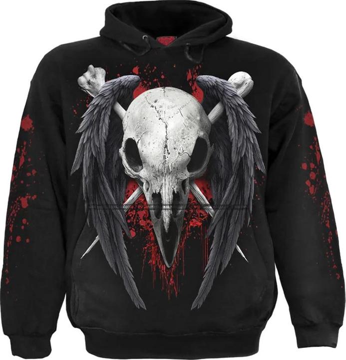 Produktbild Spiral Death Raven Kapuzenpullover (M)
