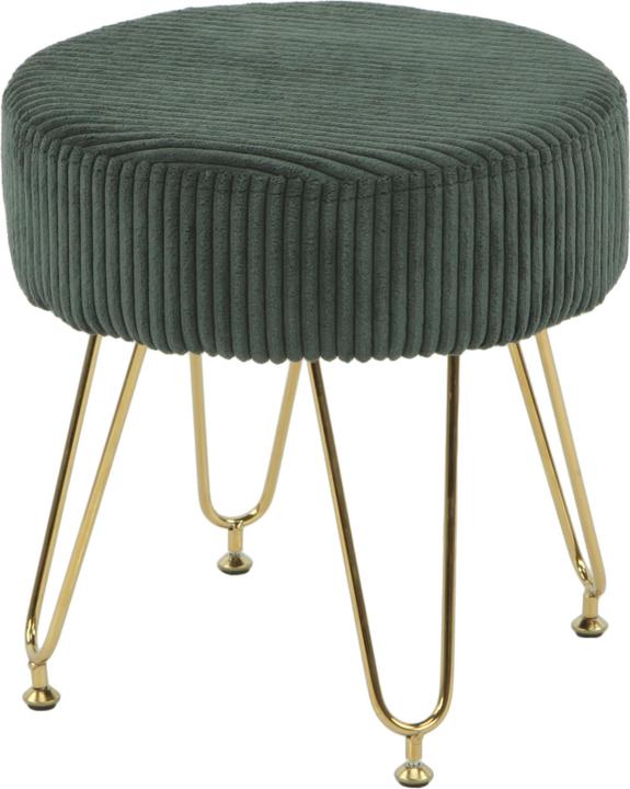 Actual product image Domoletti Pouf 53000009201, dark green, 38 x 38 x 40 cm