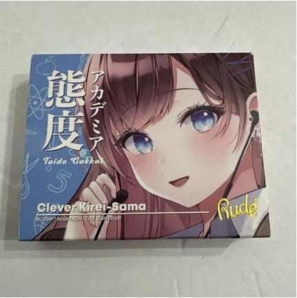 Actual product image Rude Cosmetics Manga Clever Kirei Same Rouge Highlighter Contour Palette (Highlighter)