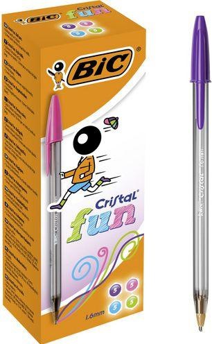 Immagine prodotto Bic Cristal large Blu, Verde, Rosa, Viola Penna a sfera 20 pezzo(i) (Rosa, Blu, Verde, Viola, 20 x)