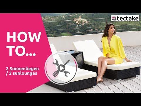 Immagine prodotto tectake 2x sedie a sdraio (184 cm)