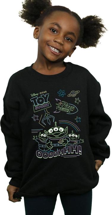 Produktbild Disney Toy Story Neon Little Green Men Sweatshirt Mädchen (140, 146)