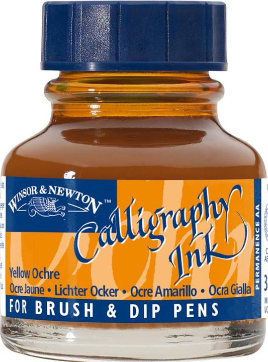 Immagine prodotto Winsor & Newton Inchiostro Calligrafia Inchiostro giallo (1 pz., Giallo)