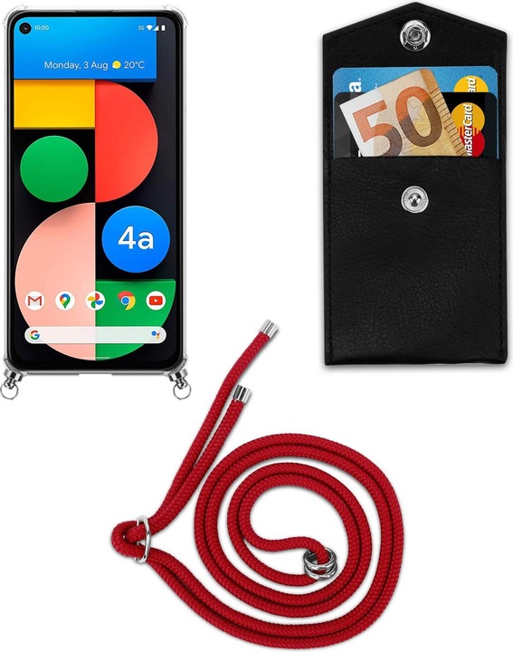 Produktbild Cadorabo TPU Handy Kette SILBER Cover