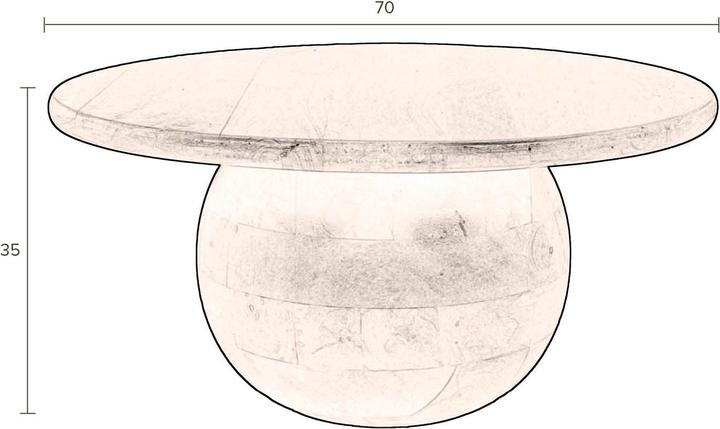 Produktbild Dutchbone Coffee (70 x 70 x 35 cm)