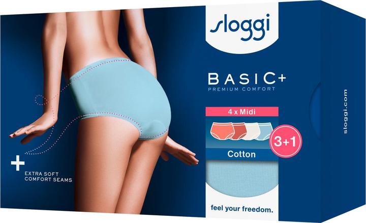 Produktbild Sloggi Midislip Basic+ Midi (44, 4er Pack)
