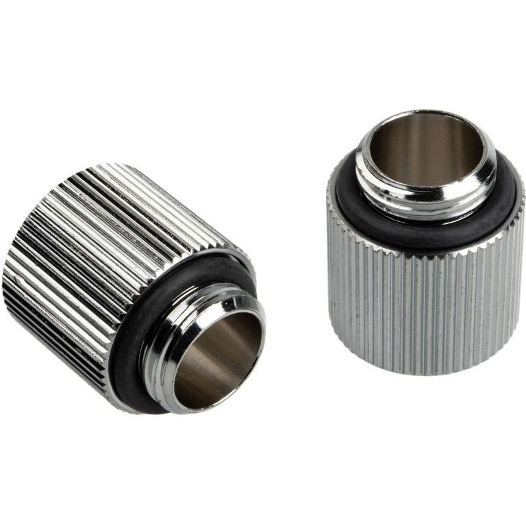Thumbnail - Bitspower Touchaqua Adapter gerade G1/4 Zoll AG auf G1/4 Zoll IG - 2er Pack, Wasserkühlung Komponenten Zubehör, Silber