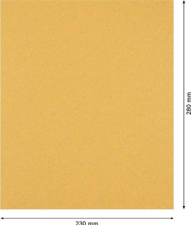 Actual product image Bosch Professional Zubehör EXPERT C470 Sandpaper for hand sanding, 230 x 280 mm, G 80 (80)