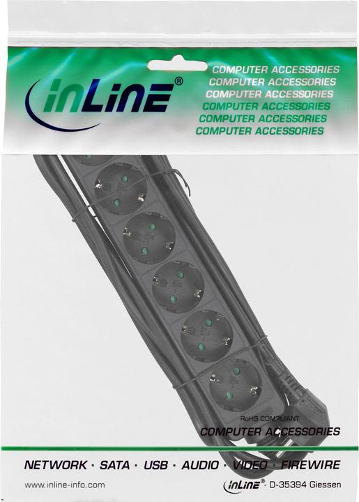 Produktbild InLine Steckdosenleiste (6 x, CEE 7/3, 1.50 m)