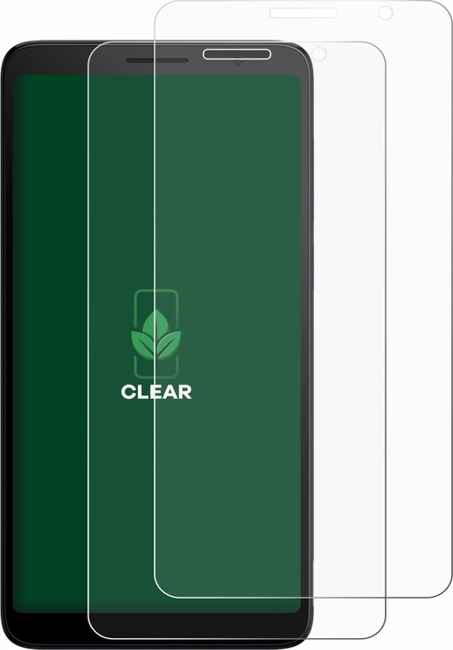 Actual product image ScreenLeaf Protective film sustainable screen protector screen protector film clear transparent (2 Piece, HTC Desire 501)