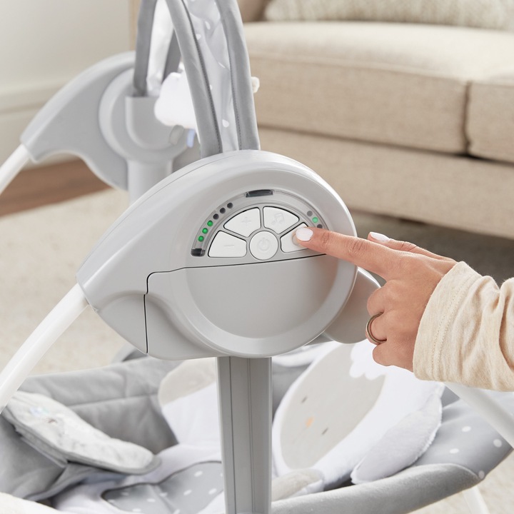 Actual product image Ingenuity Portable Baby Swing, Cuddle Lamb