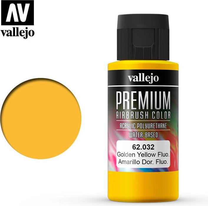 Productafbeelding Vallejo Premium Airbrush kleuren (Geel, 60 ml)