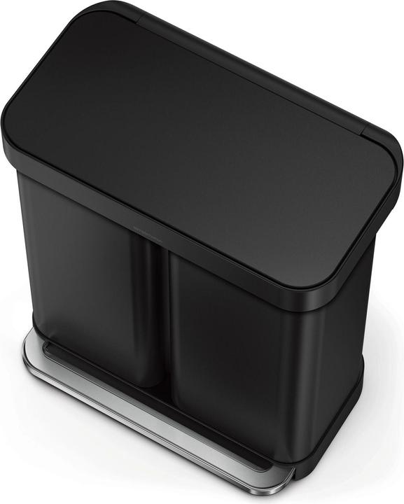 Actual product image Simplehuman Abfalleimer Step Can 34+24 l Schwarz (58 l)
