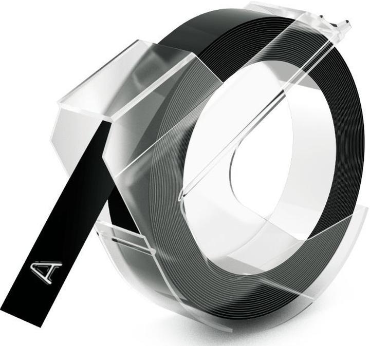Produktbild Dymo Prägeband 3D (0.90 cm, Schwarz)