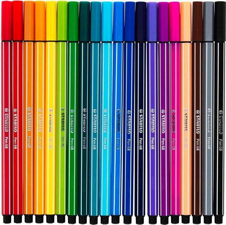 Produktbild STABILO Pen 68 Premium-Filzstift (Mehrfarbig, 20 x)