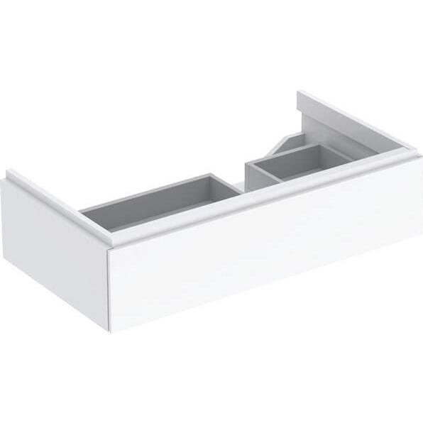 Geberit, Waschbeckenunterschrank, Waschtischunterschrank Xeno wei hochglanz 1 Auszug fr 90 cm links 500514011 (88 x 46 x...