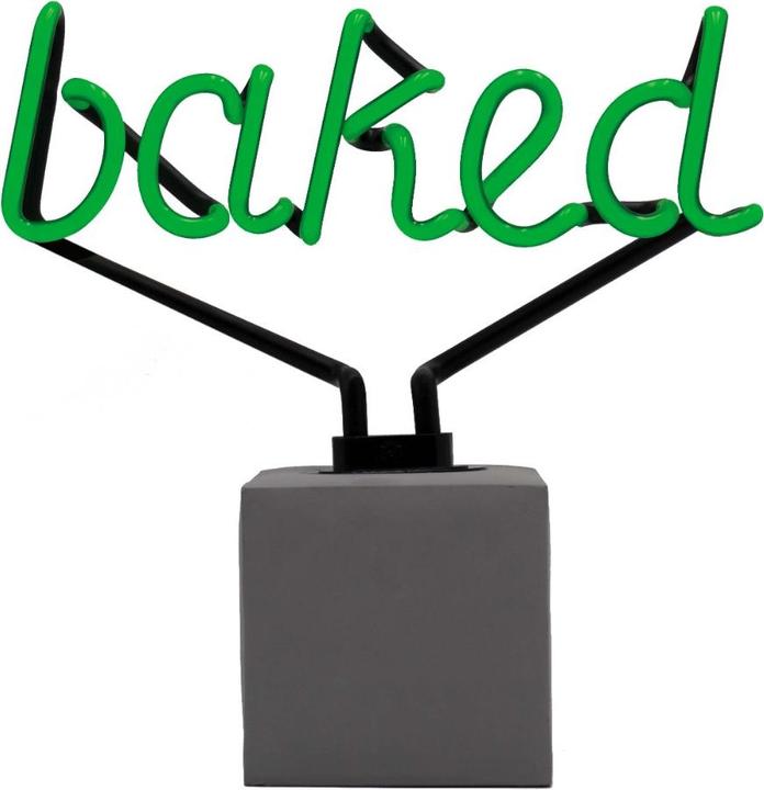 Image du produit Locomocean Lampe de table en verre néon avec socle en béton - Baked