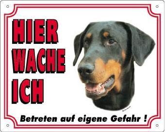 Produktbild Nobby Warntafel Dobermann