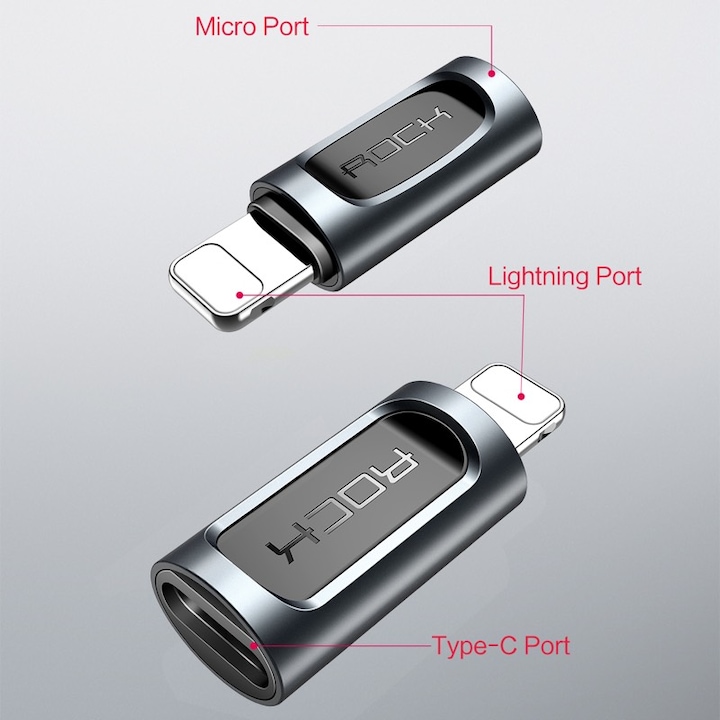 Produktbild Rock USB-C zu Lightning Adapter (USB Typ C, Lightning)