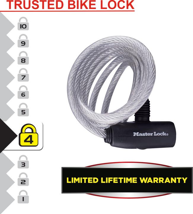 Produktbild Master Lock Spiralkabelschloss (180 cm)