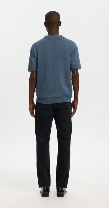 Produktbild Selected Slhmattis Ss Linen Blend Open Polo Noos (S)