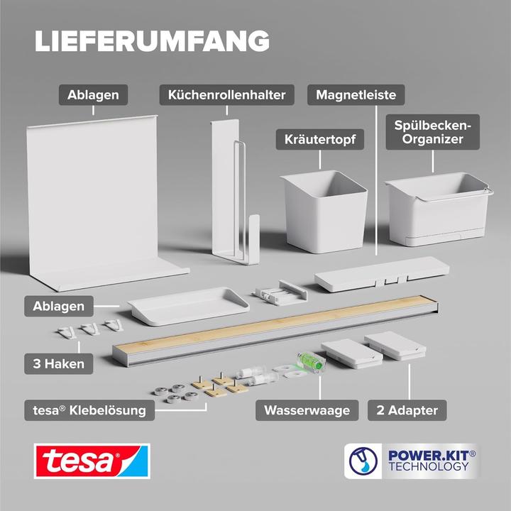 Image du produit tesa Organiseur de cuisine Combi-Set XL