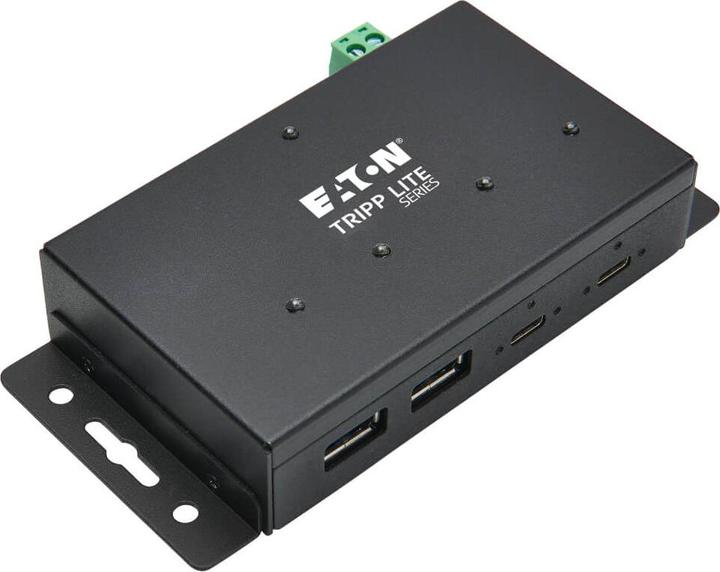 Eaton Industrial-Grade 4-Port USB Hub USB 3.1 Gen 2 10Gbps 2 USB-A & 2 USB-C Ports 15kV ES (USB-C, 4 Ports)