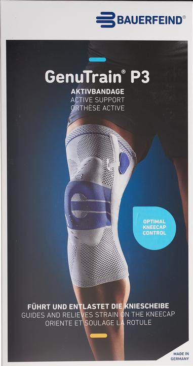 Actual product image GenuTrain P3 active bandage size 2 left titanium (2)