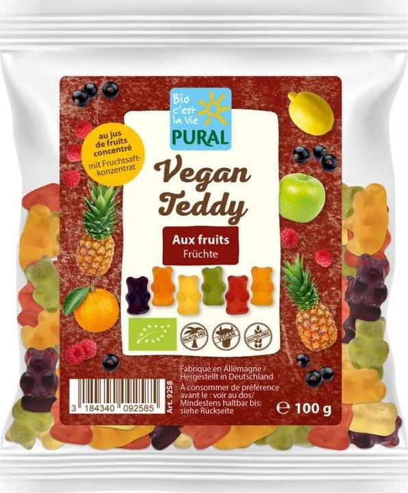 Actual product image Pural Pectino Teddy fruit jelly organic (1 pcs., 100 g)