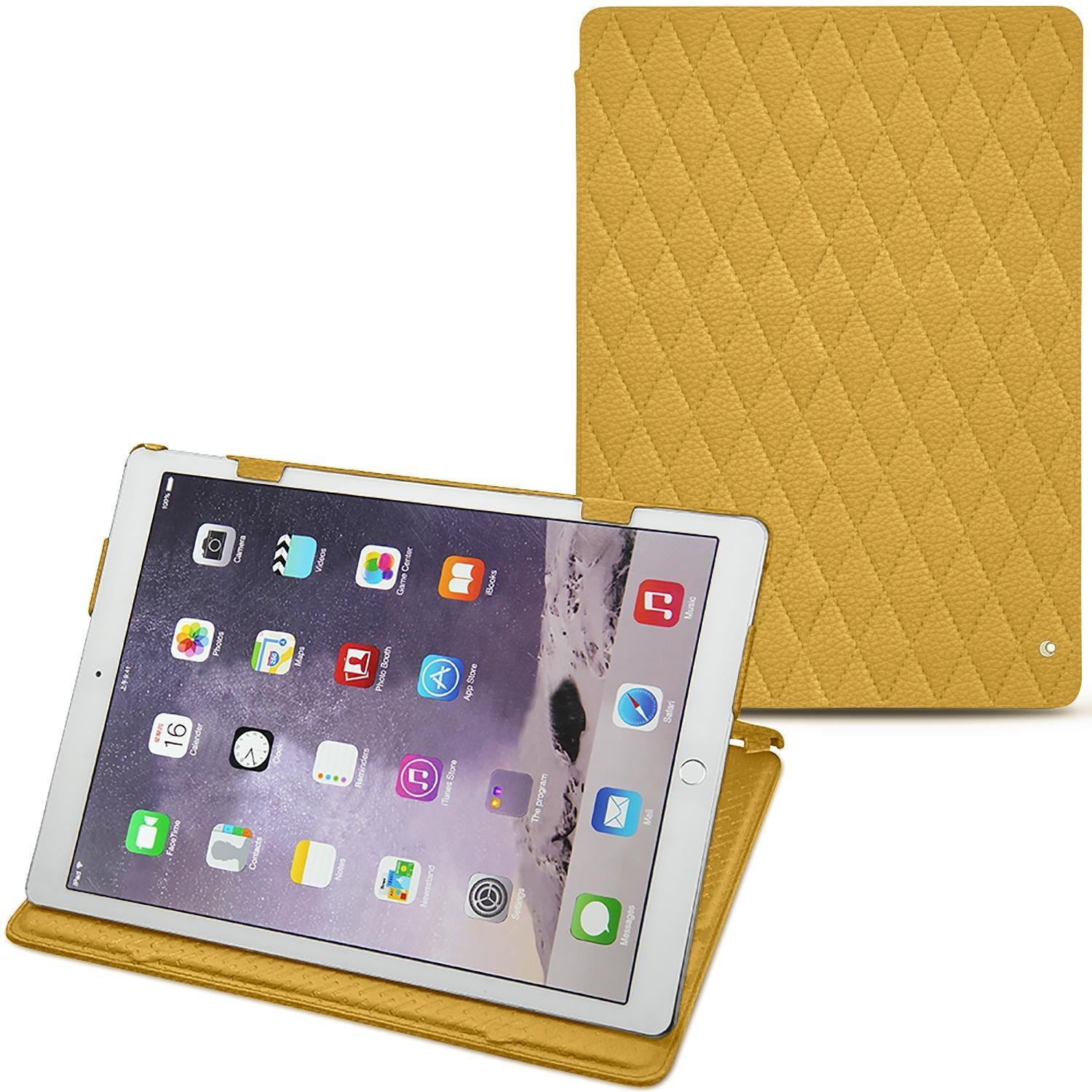 Noreve Lederschutzhülle horizontal (iPad Pro 12.9), Tablet Hülle, Orange