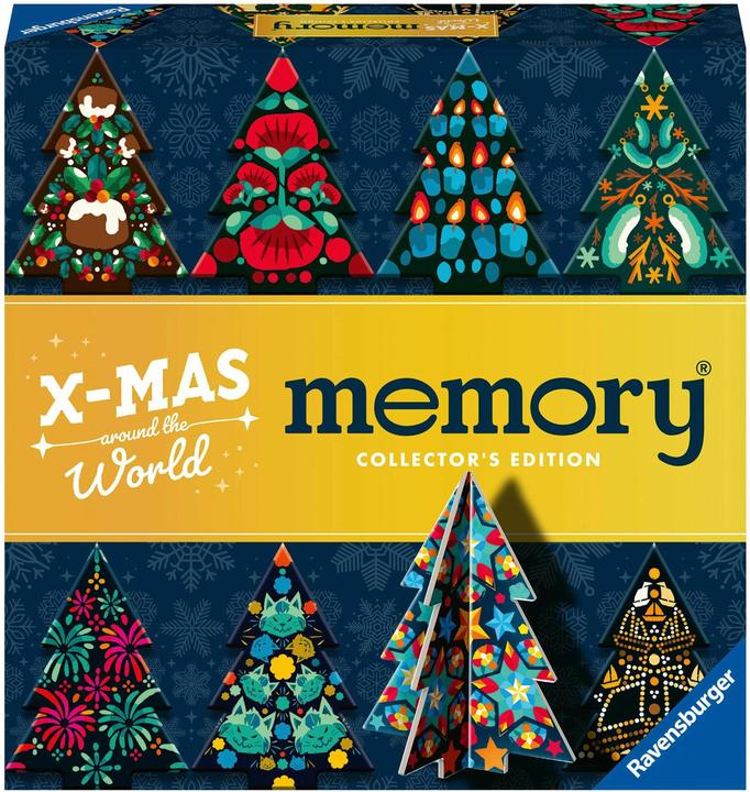 Actual product image Ravensburger 22350 Collector's memory® Christmas - The world-famous memory game with (English, German, Italian, French, Portuguese, Spanish, Japanese, Dutch)
