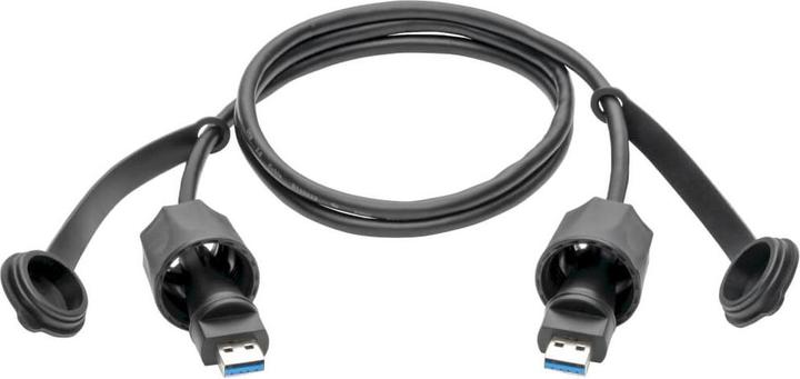 Produktbild Eaton TRIPPLITE USB-A Male to USB-A Male Cable SuperSpeed 3.0/3.1 Industrial 3ft. 0,91m - IP68 Shiel (1 m, USB 3.2 Gen 1)