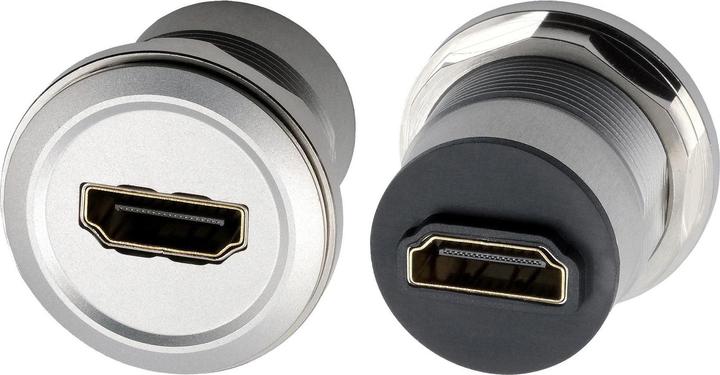 Actual product image Exsys Panel mount adapter HDMI f-f (HDMI)
