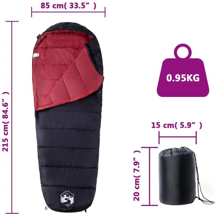 Produktbild vidaXL Mumienschlafsack (215 cm)
