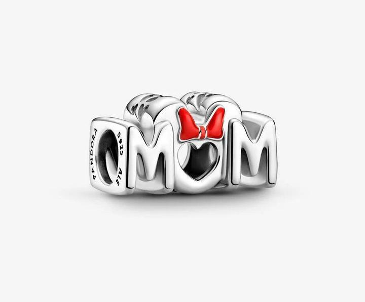 Produktbild Pandora Disney Minnie Mouse Bow & Mum Charm (Silber 925)