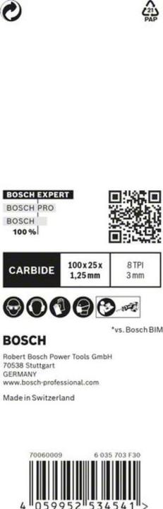 Produktbild Bosch Professional Zubehör EXPERT ‘Thick Tough Metal’ S 555 CHC Säbelsägeblatt, 1 Stück