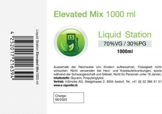 Liquid Station Elevated Mix 1000 ml - 30PG/70VG