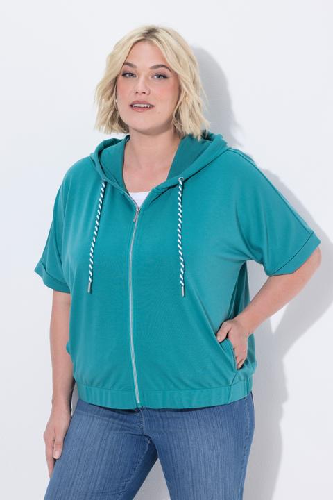 Image du produit Ulla Popken Veste à capuche oversize. Base élastique (50, 52)