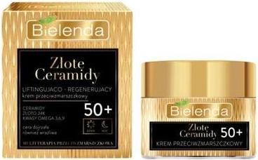 Actual product image Bielenda Złote Ceramidy liftingująco-regenerujący krem przeciwzmarszczkowy 50+ na dzień i noc 50ml (50 ml)