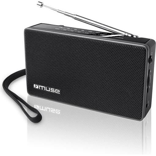 Muse M-030R Black, 2-band portable radio (FM, MW), Radio, Schwarz