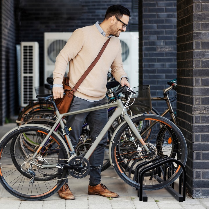 Actual product image Relaxdays Bicycle stand