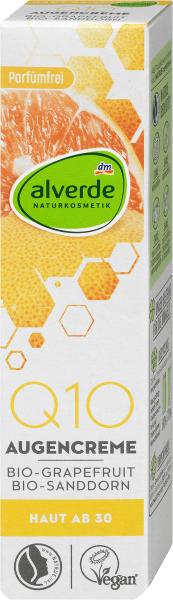 Produktbild dm alverde Augencreme Q10 (Augenpflege Crème, 15 ml, Tag + Nacht)