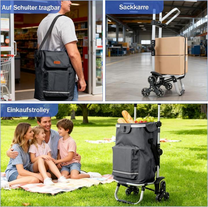 Produktbild Sekey Einkaufstrolley mit Treppensteiger und Kühlfach