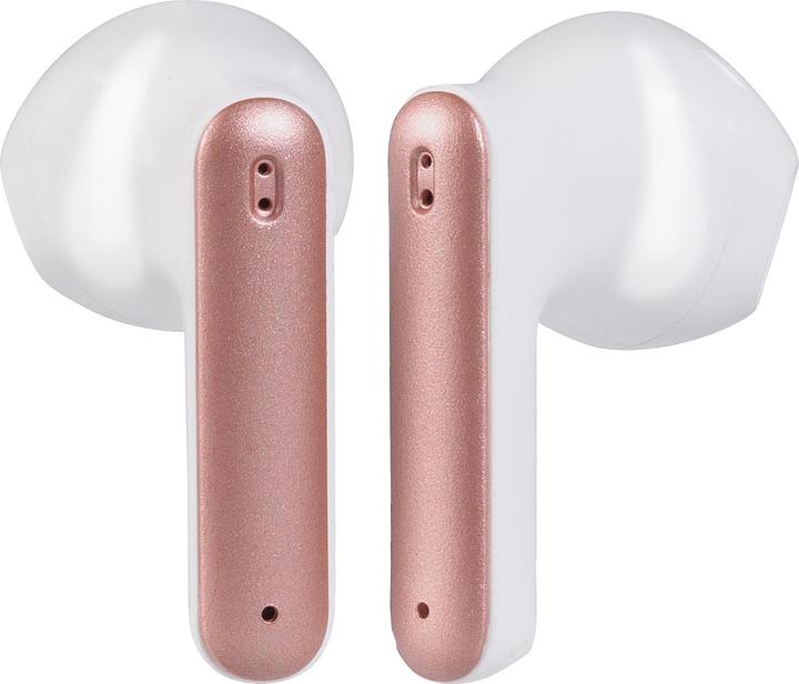 Actual product image Vivanco True Wireless Bluetooth Earphones, Metal Case, Low Latency Mode, Rose Gold Metallic (18 h, Wireless)