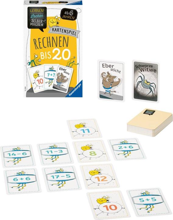 Actual product image Ravensburger Card game Arithmetic to 20 (German)