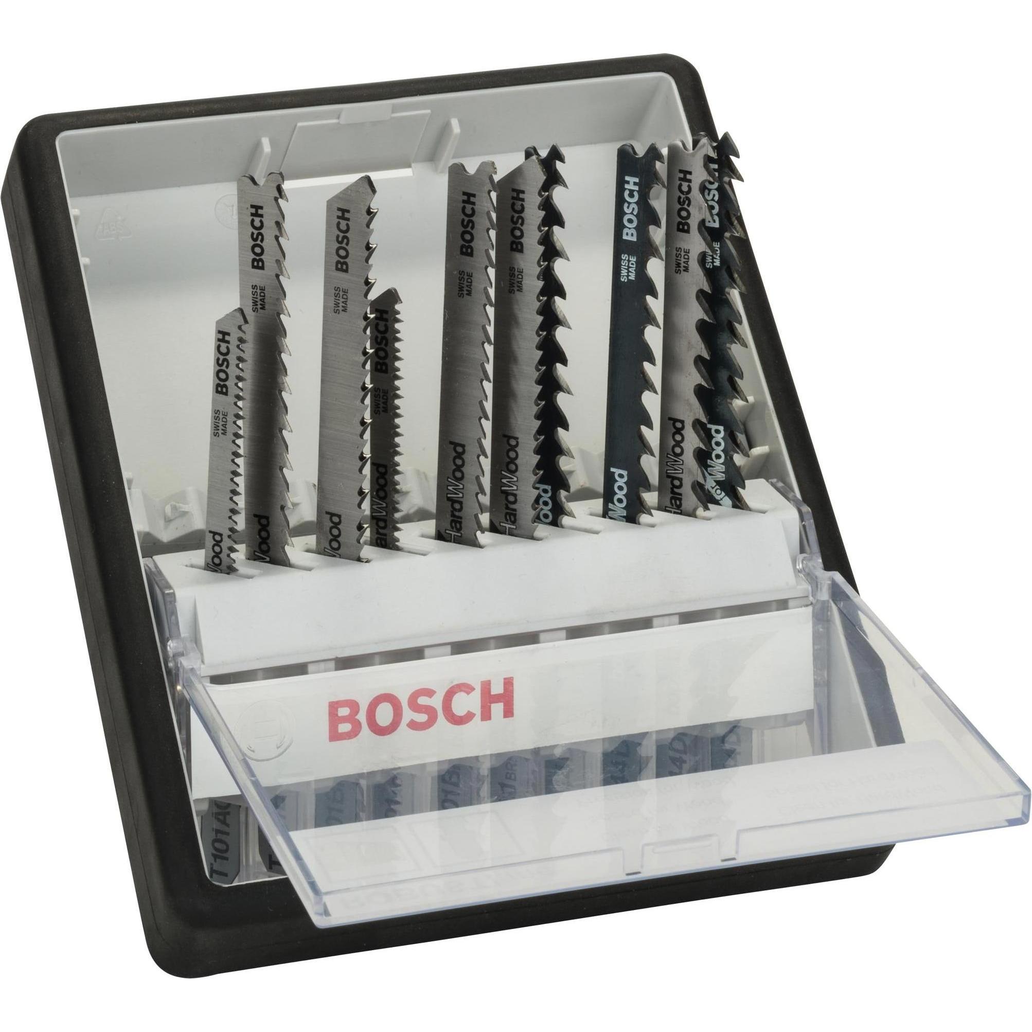 Thumbnail - Bosch Professional Zubehör, Sägeblatt, 10-tlg. Stichsägeblatt-Set Wood, Robust Line, T-Schaft