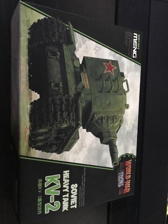 Meng-Model Sovjet Zware Tank KV-2 (stripmodel)