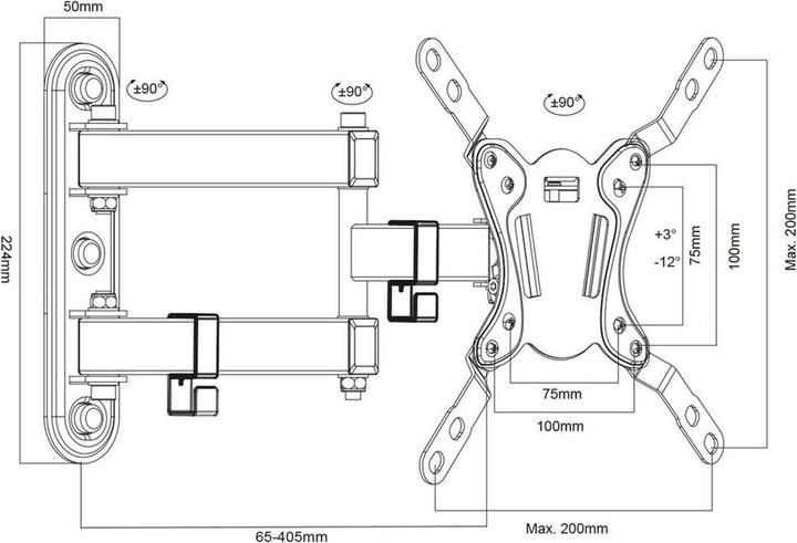 Actual product image Maclean MC-418 (Wall, 30 kg, 23" - 43")