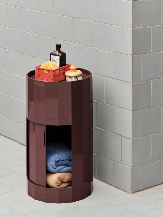 Produktbild HAY - Facet Hochschrank 66 cm - Burgunderrot (80 cm)